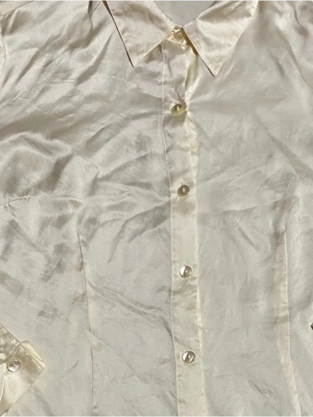 Worthington women’s size large 100% silk, long sleeve dress blouse - Picture 8 of 16